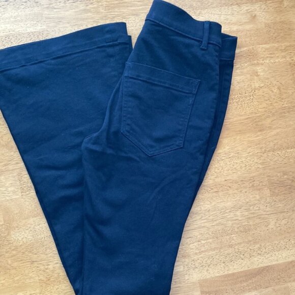 Black Bell Flare Stretch Jean - Picture 2 of 4